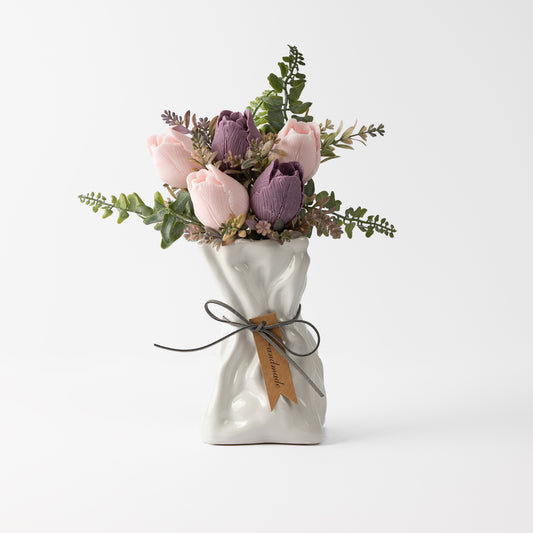 Soap Flower Arrangement in Vase – Timeless Beauty That Lasts